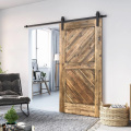 New Products Interior Solid Wood Slabs Sliding Barn Door Wood Panel Door Design